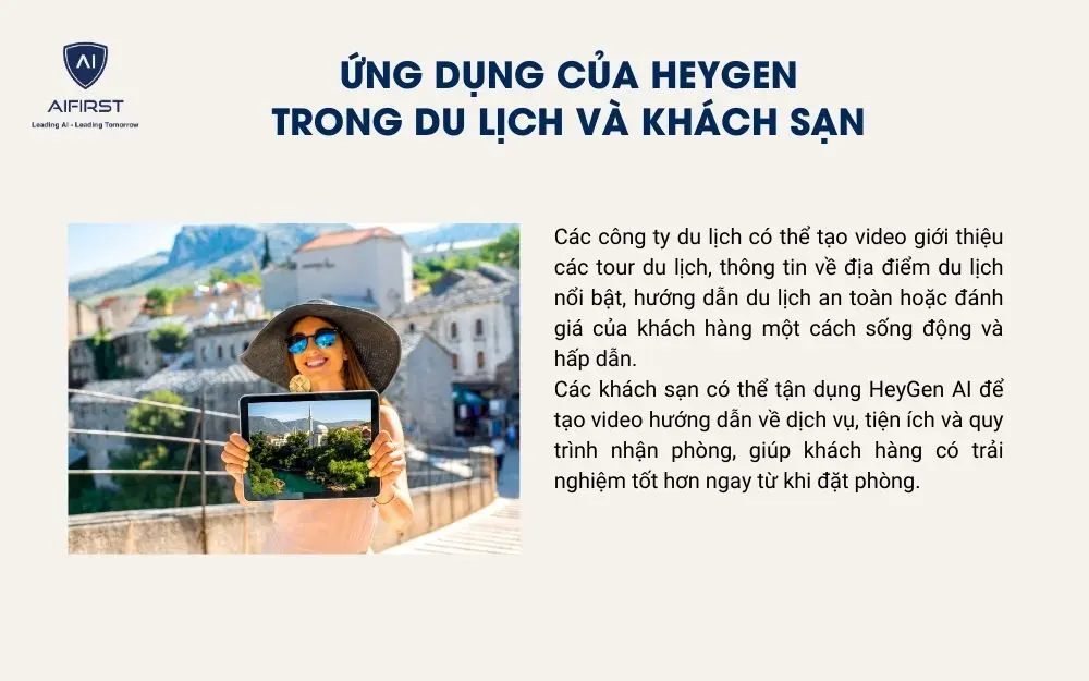 Ứng dụng trong du lịch và khách sạn