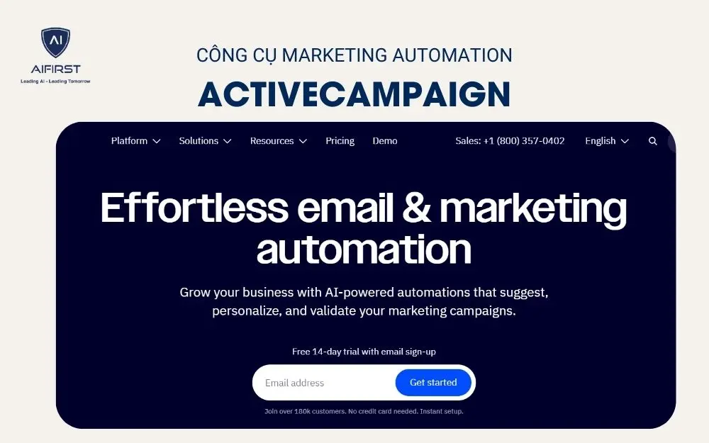 ActiveCampaign kết hợp giữa Marketing Automation và CRM