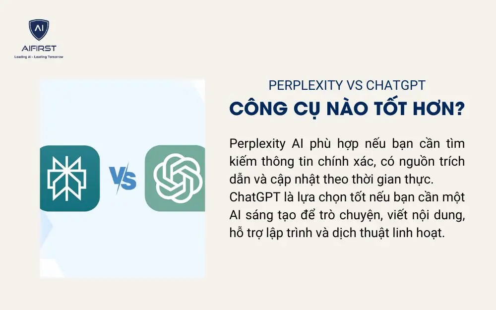 Perplexity vs ChatGPT công cụ nào tốt hơn?