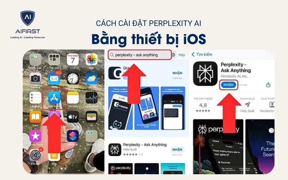 Cách cài đặt Perplexity AI bằng thiết bị iOS