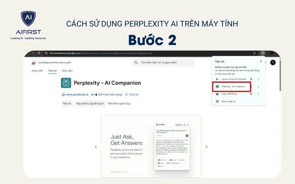 Kích hoạt Perplexity AI