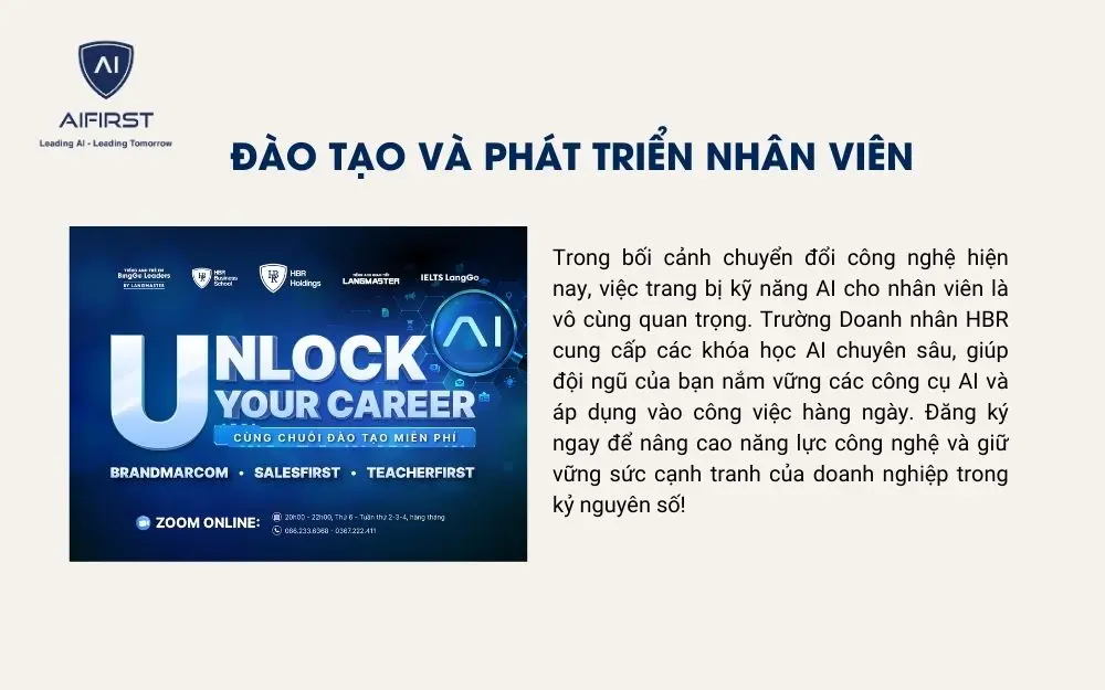 Khuyến khích nhân viên tham gia các khóa đào tạo chuyên môn