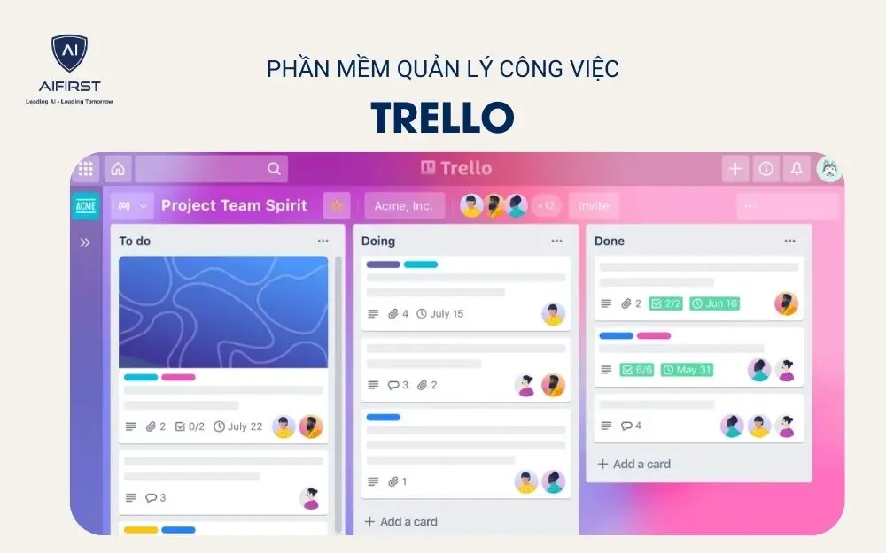 Phần mềm quản lý công việc - Trello