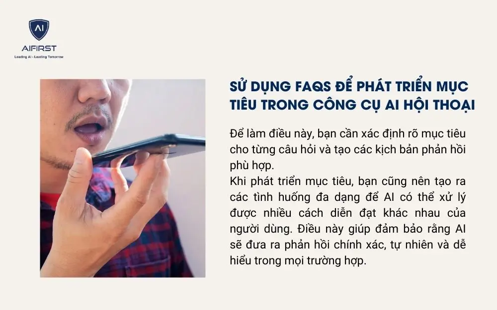 Sử dụng FAQs để phát triển mục tiêu trong công cụ AI hội thoại