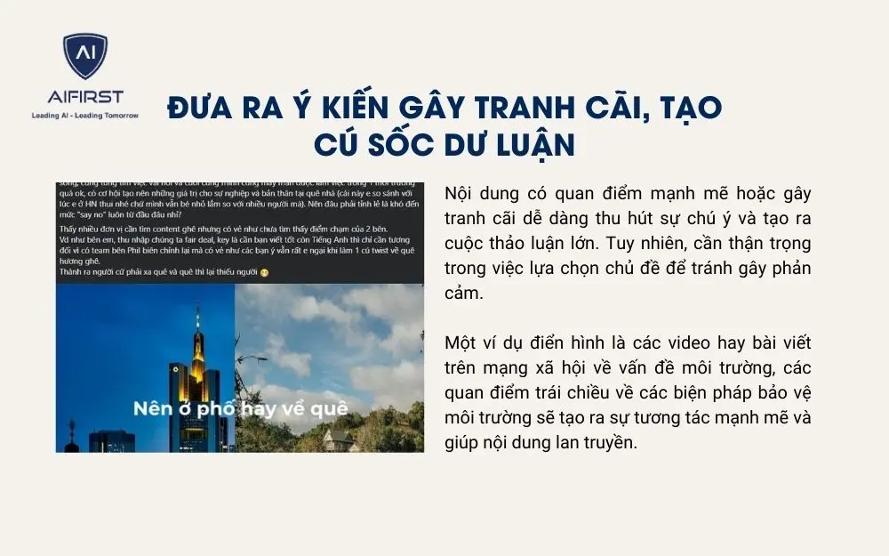 Làm video đưa ra ý kiến gây tranh cãi