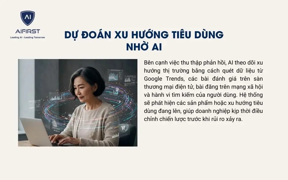 Dự đoán xu hướng tiêu dùng khi ứng dụng AI