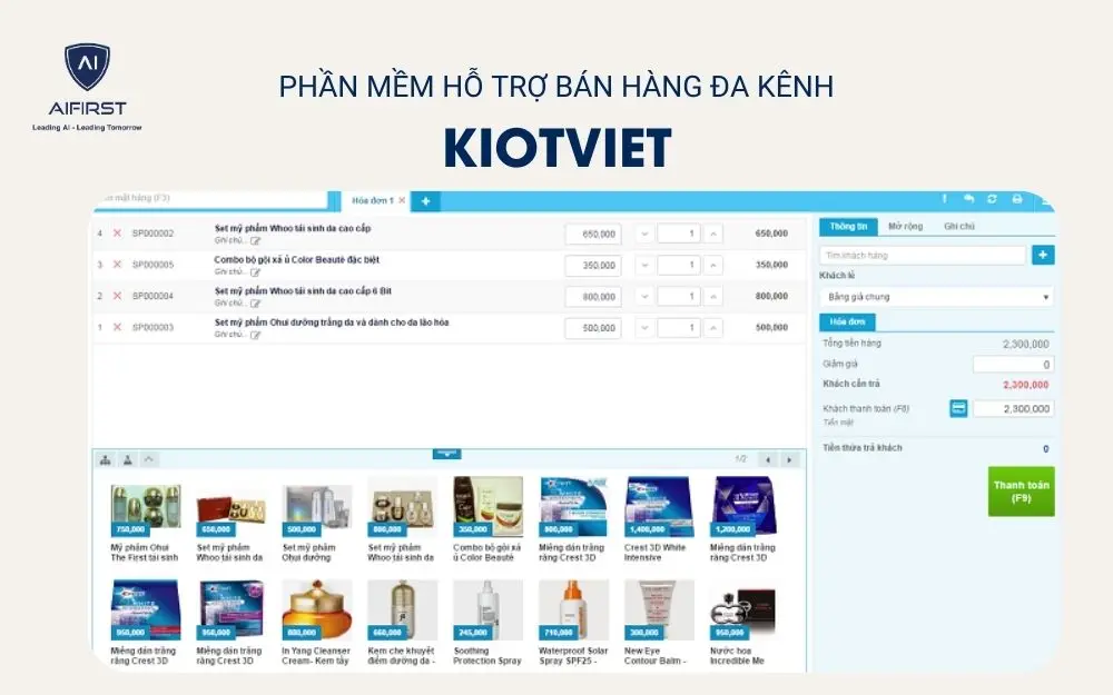 Phần mềm hỗ trợ bán hàng đa kênh - KiotViet