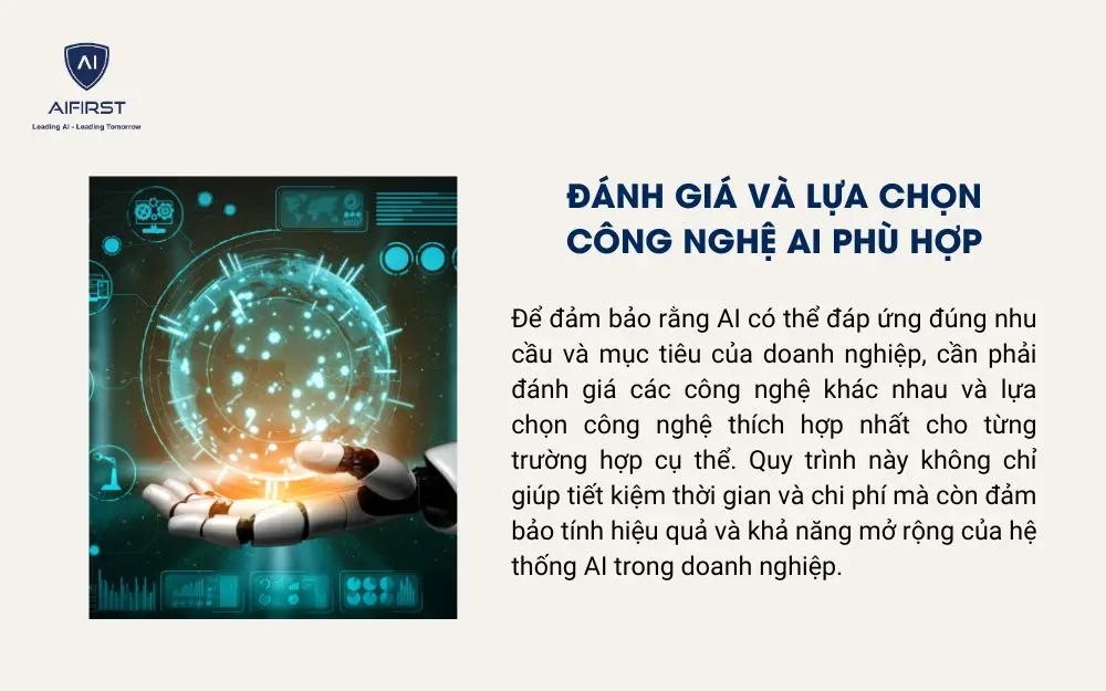 Đánh giá và lựa chọn công nghệ AI phù hợp