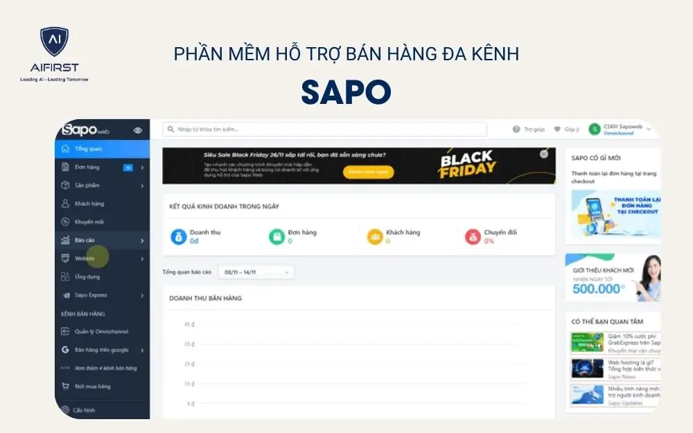 Phần mềm hỗ trợ bán hàng đa kênh - Sapo
