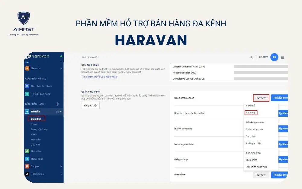 Phần mềm hỗ trợ bán hàng đa kênh - Haravan
