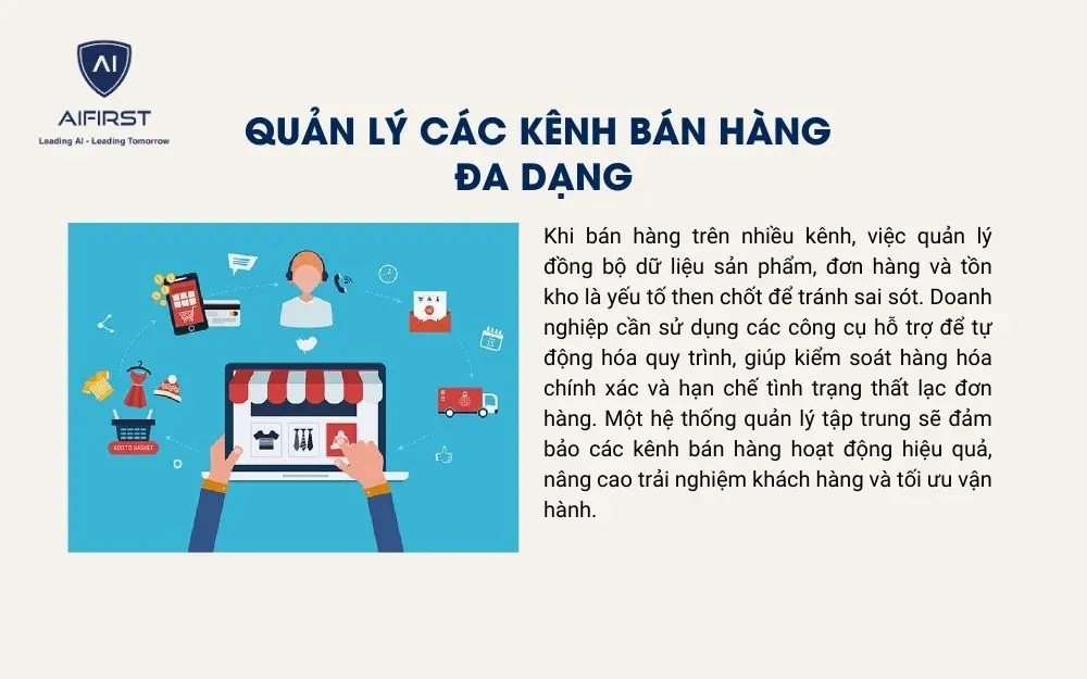 Quản lý các kênh bán hàng bằng công cụ tự động hóa