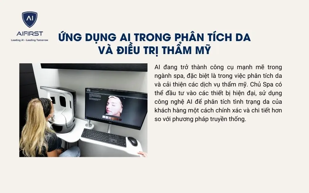 Sử dụng các thiết bị tích hợp AI để điều trị da và thẩm mỹ
