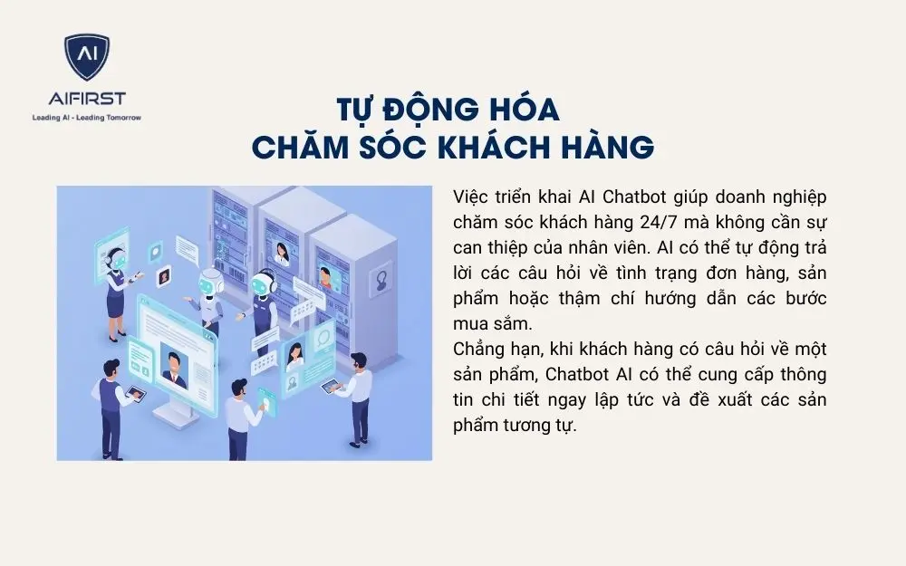 Ứng dụng AI để tự động dịch vụ chăm sóc khách hàng