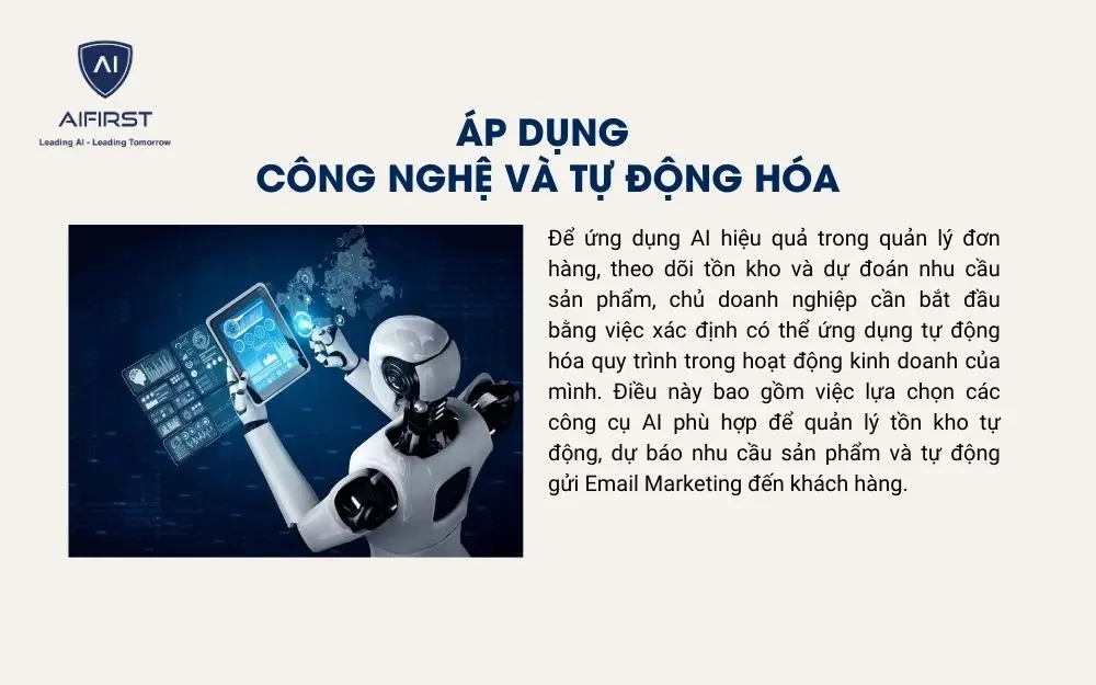 Ứng dụng AI trong công nghệ tự động hóa của doanh nghiệp