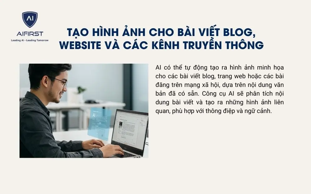 Ứng dụng AI để tạo ảnh cho blog, website
