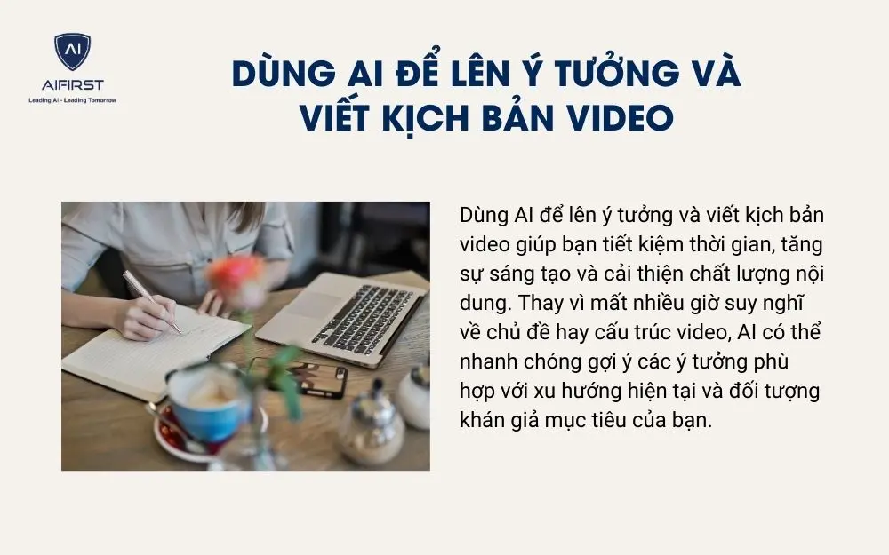 Dùng AI để lên ý tưởng và viết kịch bản video