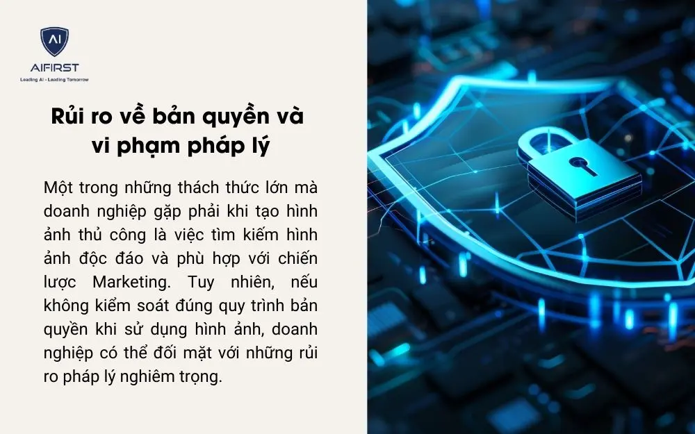 Rủi ro tiềm ẩn về bản quyền và vi phạm pháp luật