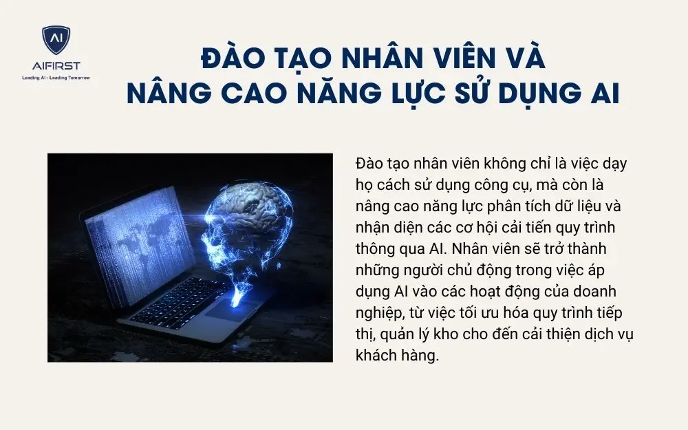 Đào tạo nhân viên và nâng cao năng lực sử dụng AI
