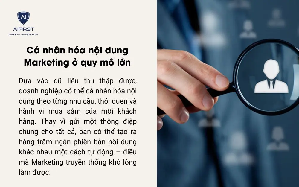 Big Data giúp cá nhân hóa nội dung Marketing