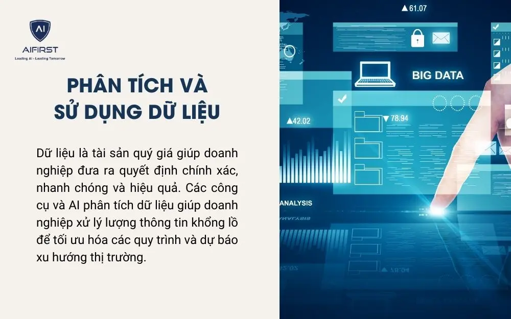Phân tích và sử dụng dữ liệu