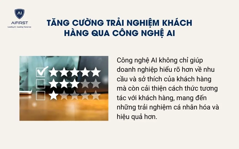 Tăng cường trải nghiệm khách hàng qua công nghệ AI