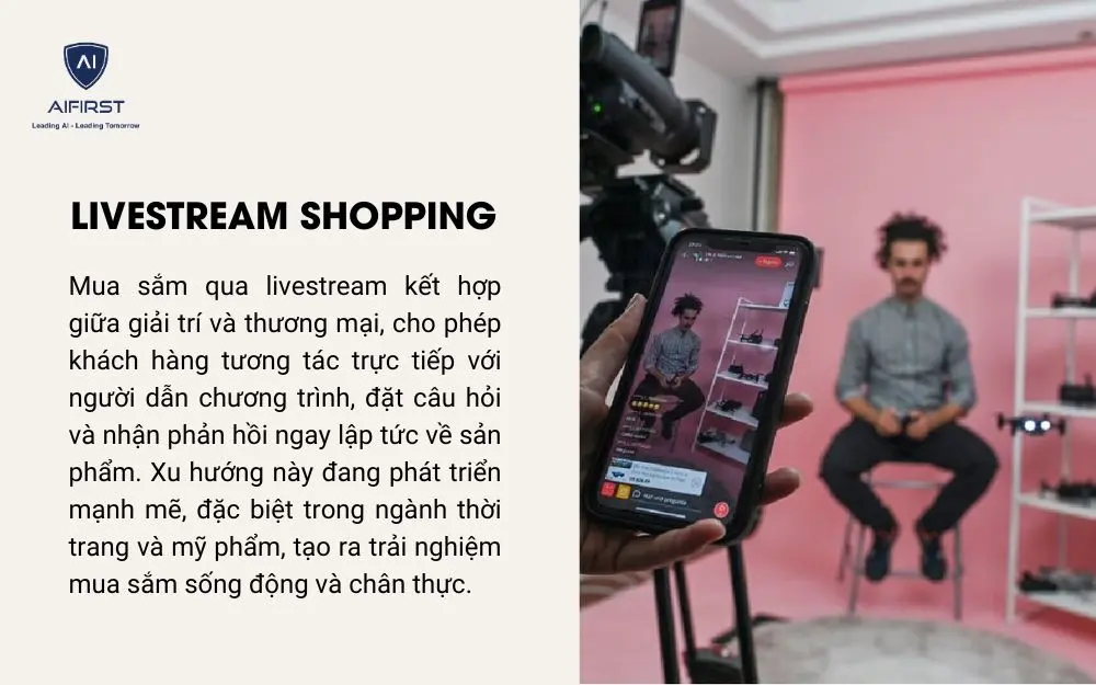 Livestream shopping đang được nhiều doanh nghiệp ứng dụng