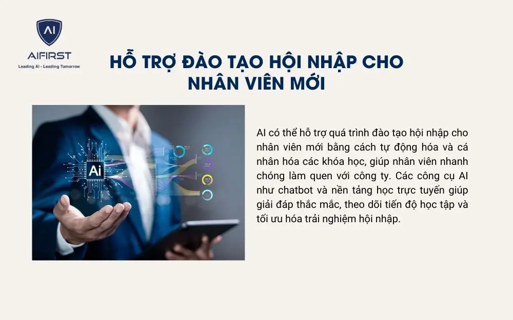 Công nghệ AI giúp hỗ trợ đào tạo cho nhân viên mới