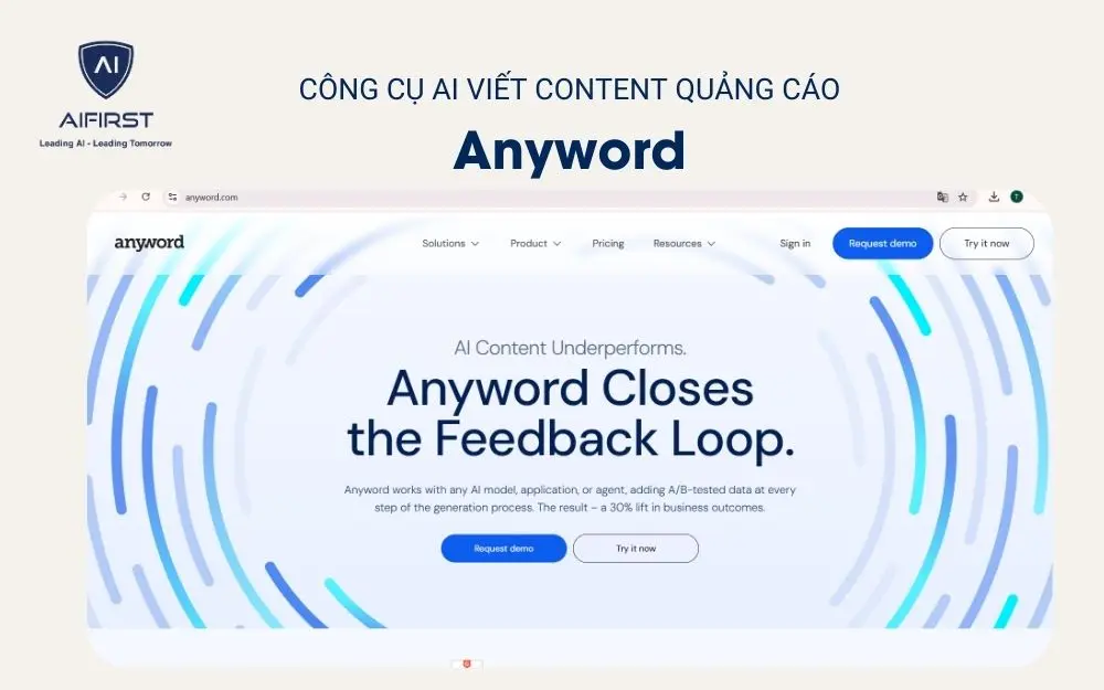 Công cụ AI viết content quảng cáo - Anyword