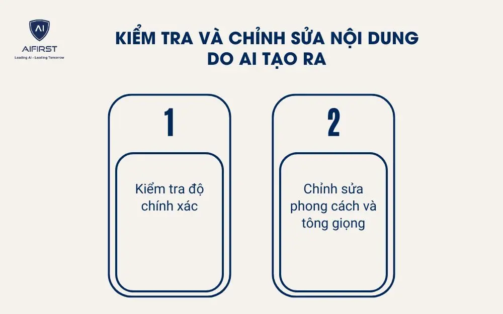 Kiểm tra và chỉnh sửa nội dung do AI tạo ra