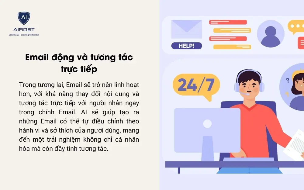 Email tương tác trực tiếp với khách hàng