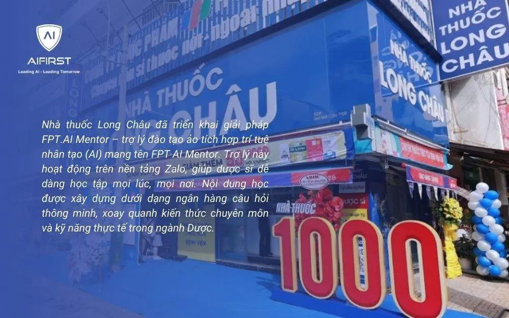 Nhà thuốc Long Châu ứng dụng giải pháp FPT.AI Mentor
