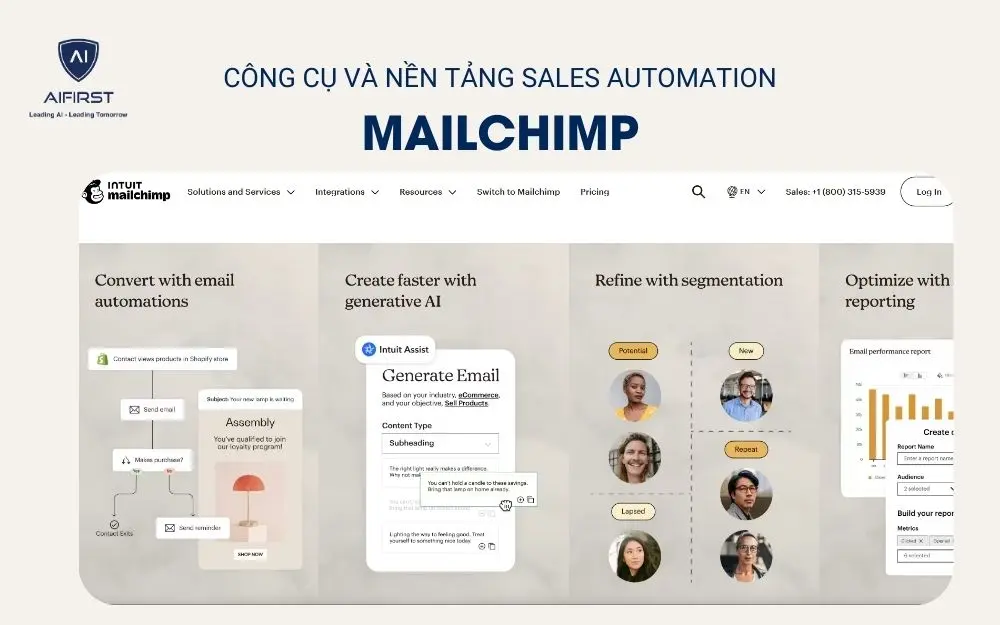 Công cụ và nền tảng Sales Automation - Mailchimp