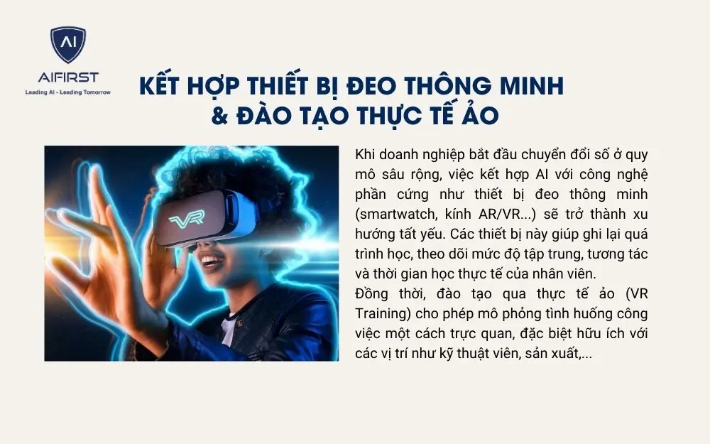 Kết hợp giữa thiết bị đeo và đào tạo thực tế ảo