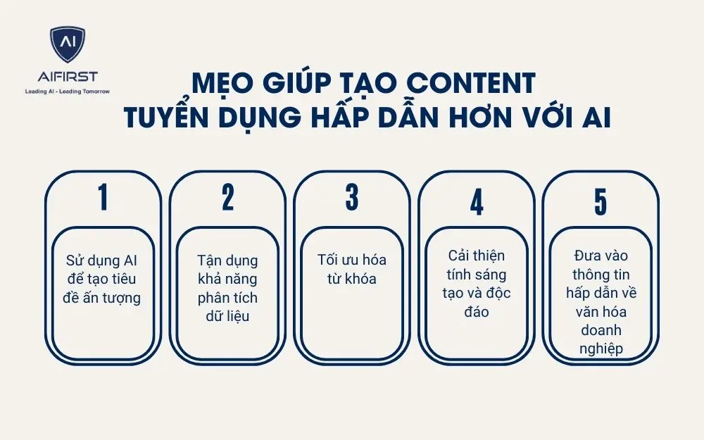 5 mẹo hữu ích giúp tạo content tuyển dụng hiệu quả với AI