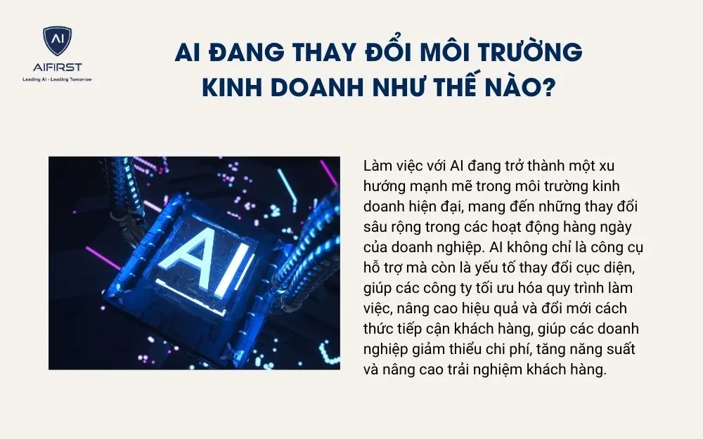 AI đang thay đổi môi trường kinh doanh như thế nào?