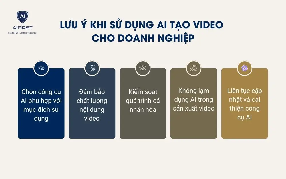 5 lưu ý khi sử dụng AI tạo video cho doanh nghiệp