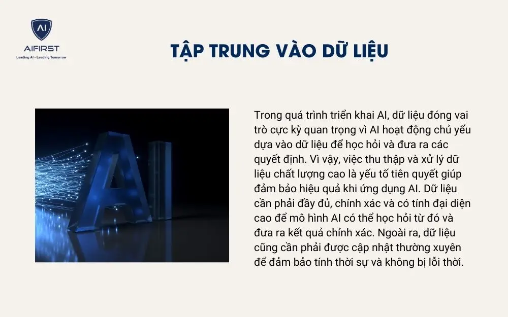 Tập trung vào dữ liệu