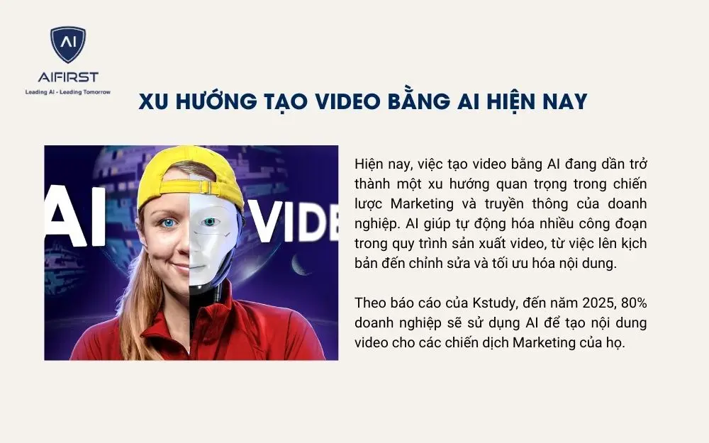 Xu hướng tạo video bằng AI hiện nay