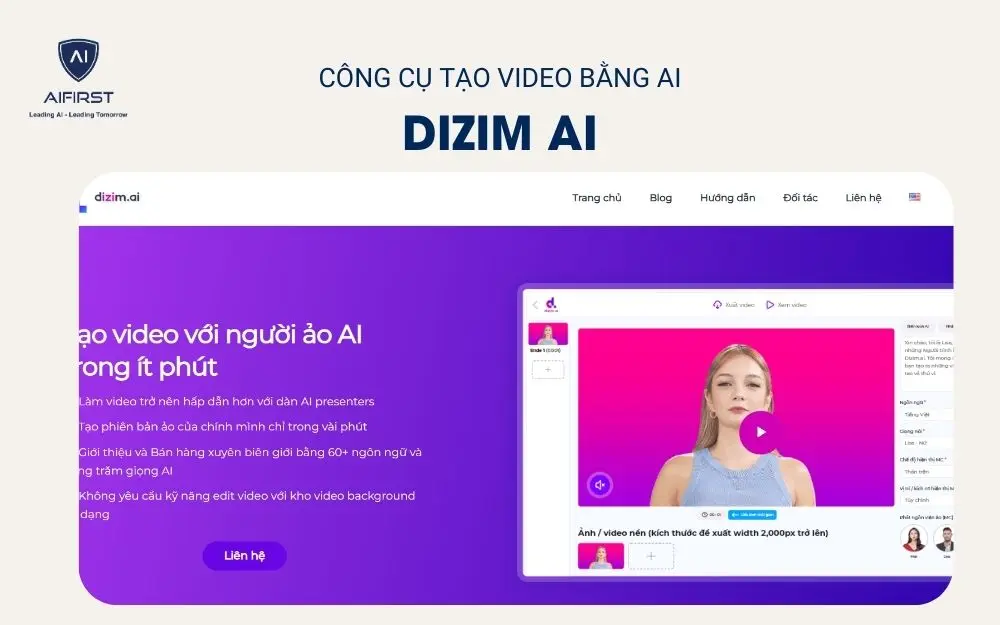 Công cụ tạo video bằng AI - Dizim AI