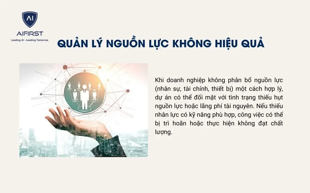 Phân bổ nhân sự không phù hợp theo từng đầu việc