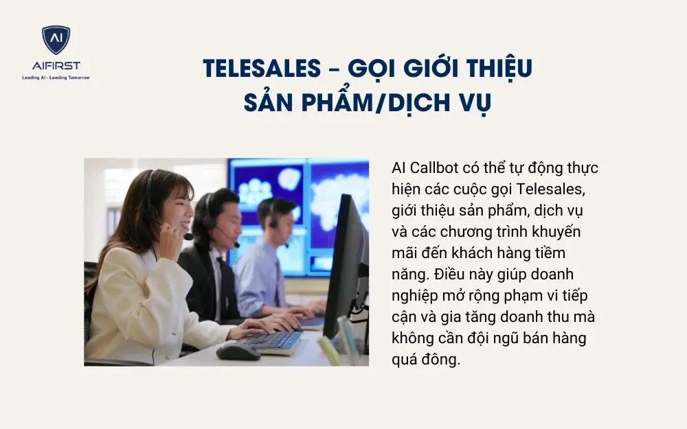 Telesales – gọi giới thiệu sản phẩm/dịch vụ
