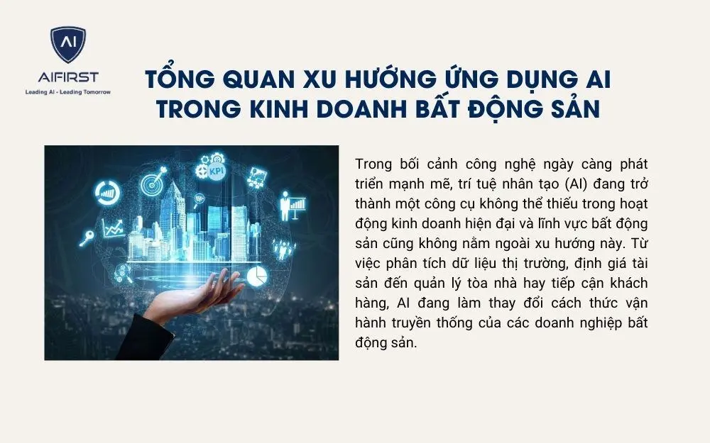 Xu hướng ứng dụng AI trong kinh doanh bất động sản hiện nay
