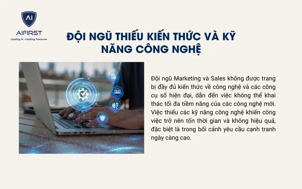 Đội ngũ nhân sự thiếu kiến thức và kỹ năng chuyên môn về công nghệ