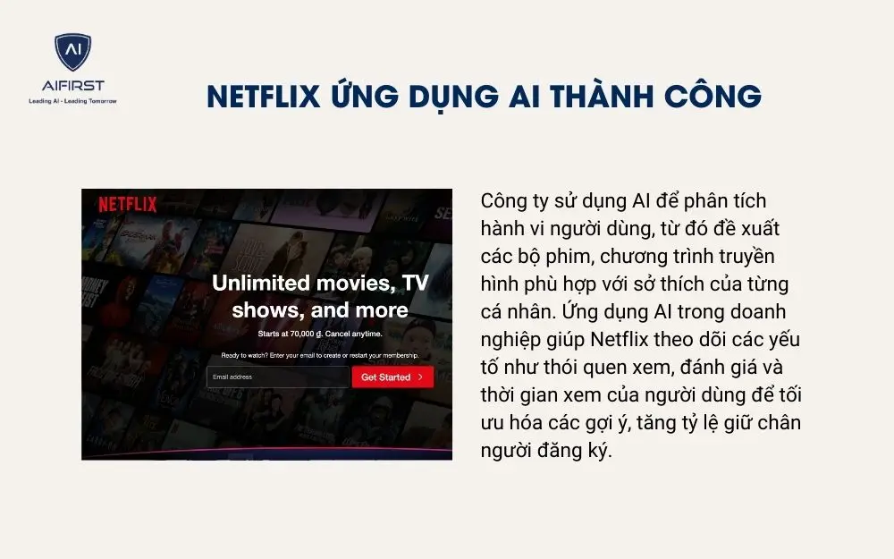 Netflix ghi nhận con số tăng trưởng khả quan sau khi dùng AI trong doanh nghiệp