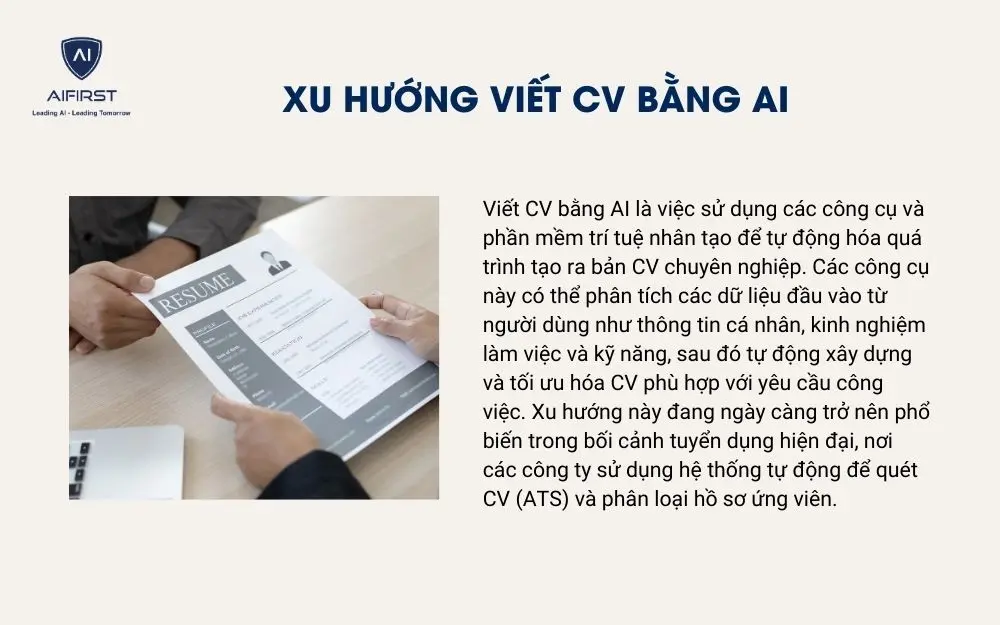 Xu hướng viết CV bằng AI