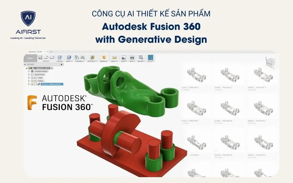 Công cụ AI thiết kế sản phẩm – Autodesk Fusion 360 with Generative Design