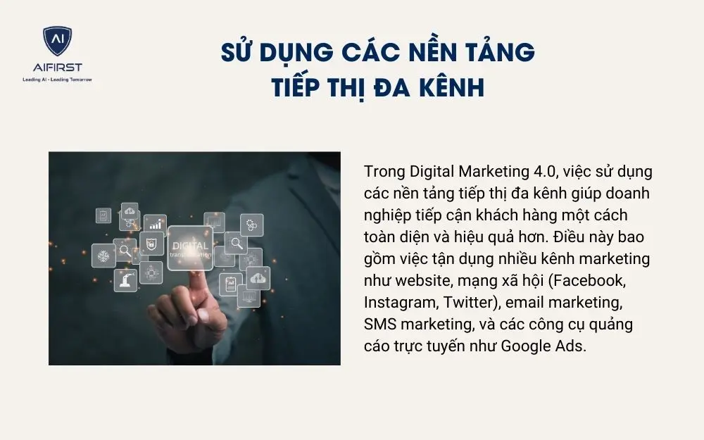 Sử dụng các nền tảng tiếp thị đa kênh