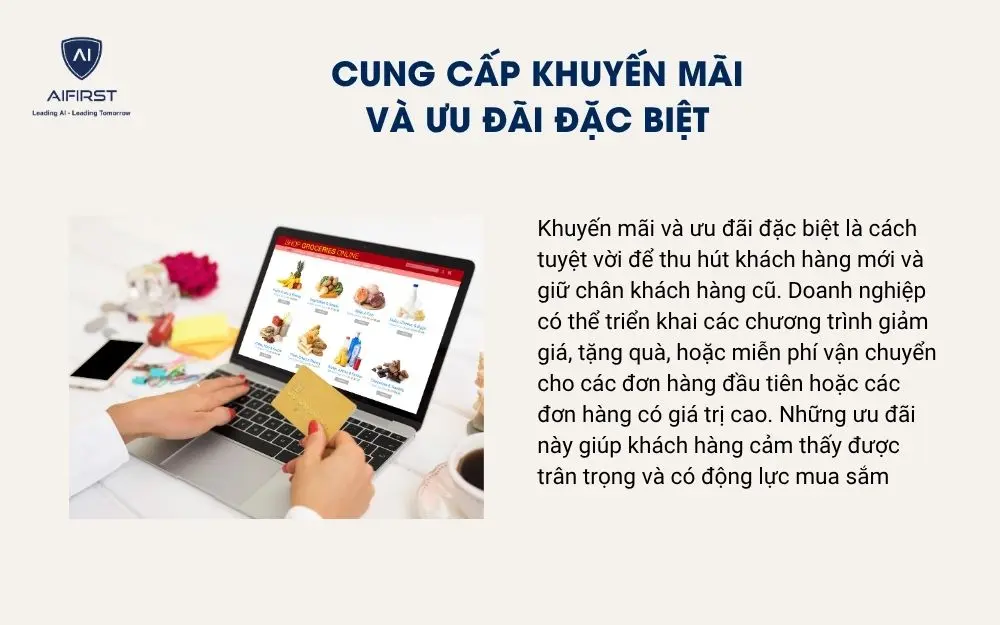 Cung cấp khuyến mãi và ưu đãi đặc biệt