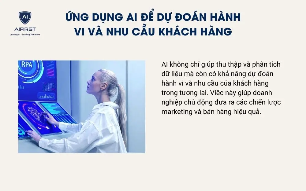 Ứng dụng AI để dự đoán hành vi và nhu cầu khách hàng