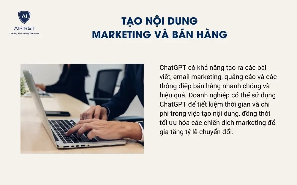 Tạo nội dung marketing và bán hàng